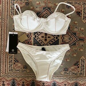 VIX gold finish bikini NWT